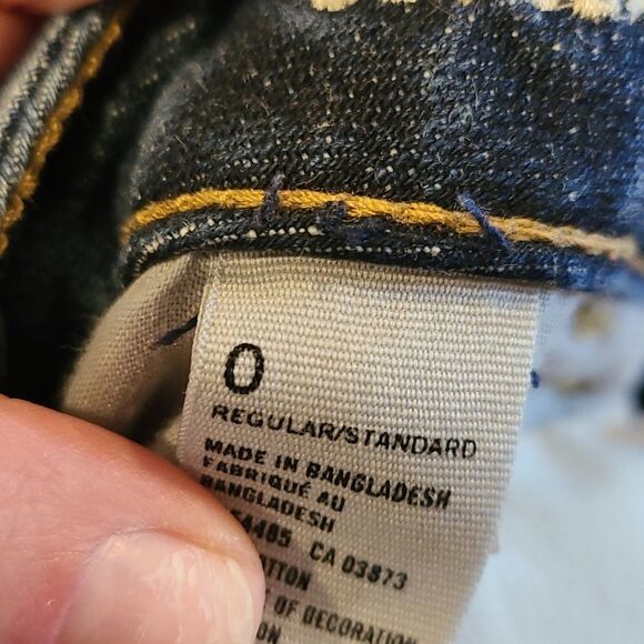American eagle outfitters boy jean womens straight leg‎ jeans size 0 - Picture 5 of 7